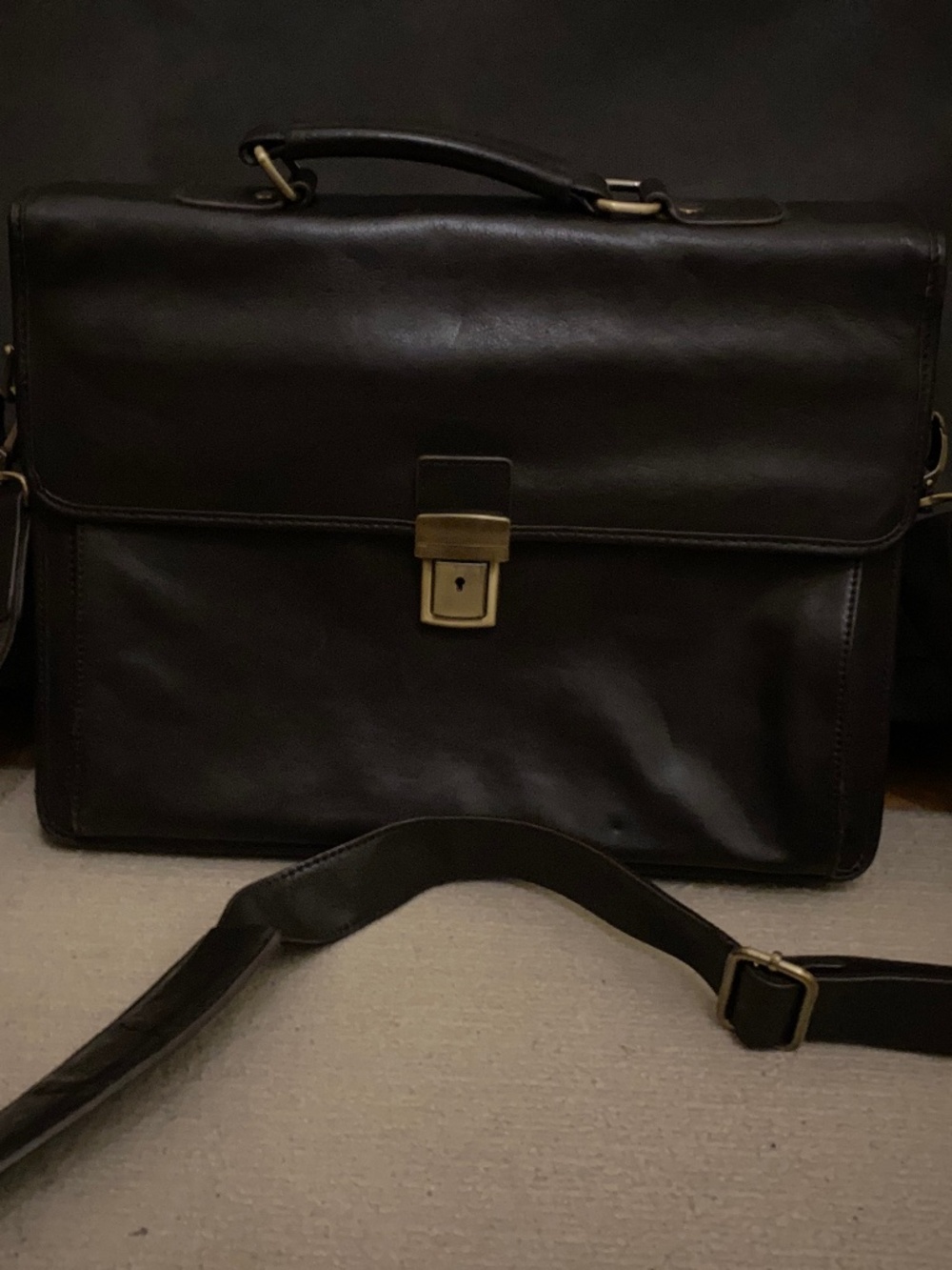 Brown Leather Briefcase Danier
